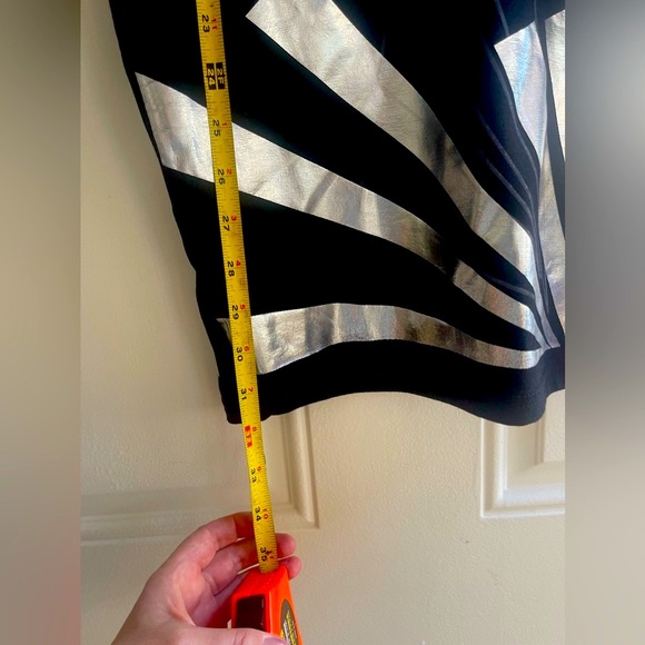 Poof fitted dress size S black and silver - Picture 5 of 9